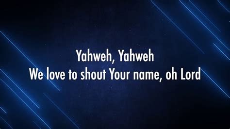 your name is yahweh lyrics